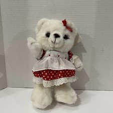 Vintage Plush Dressed Bear By Russ 10