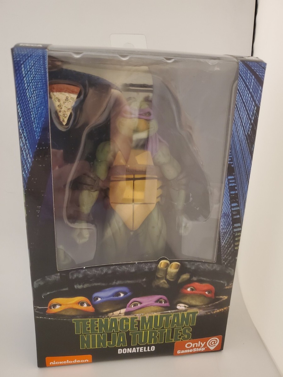 NECA TMNT Donatello GAMESTOP EXCLUSIVE SEALED 1990 MOVIE FIGURE W/ Logo