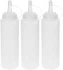 3 x 800ml Squeeze Sauce Bottles, Sauce Dispensers for Condiments 28oz Ketchup,..