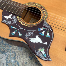 Left handed Acoustic guitar deluxe 2mm scratchplate pickguard dove hummingbird