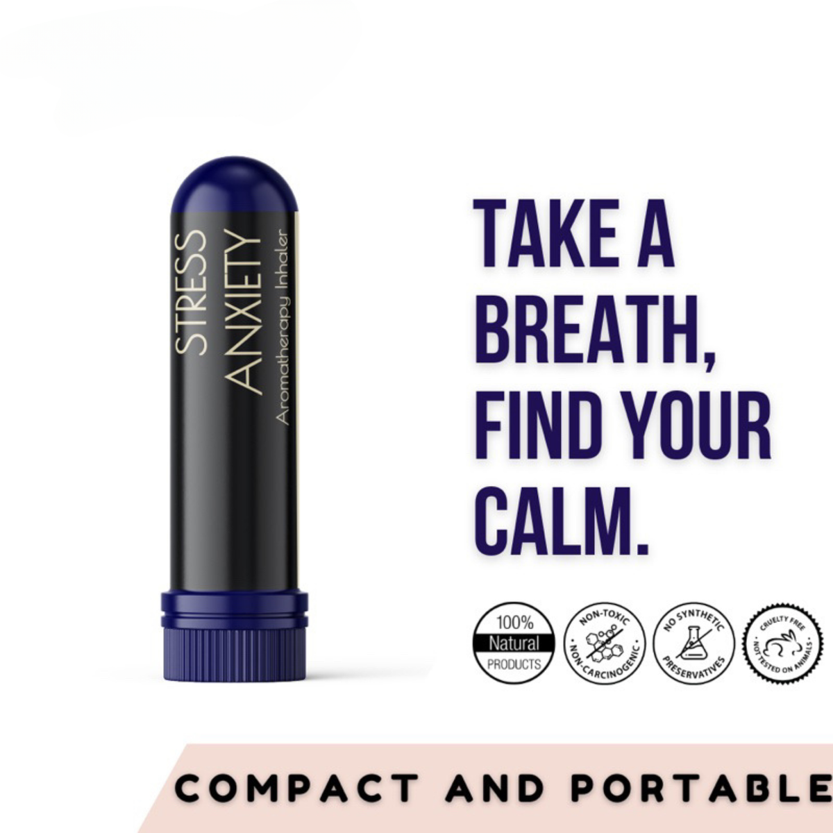 BlendME Stress Anxiety Relief Essential Oil Inhaler (Therapeutic  Aromatherapy)