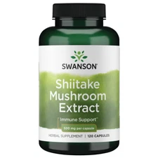 Swanson Shiitake Mushroom 4:1 Extract for Immune System Support 500 mg 120 caps