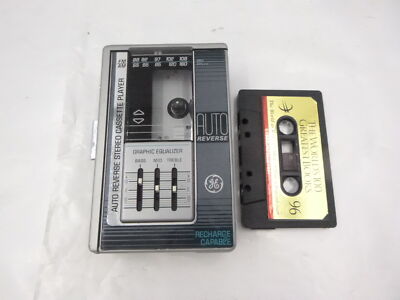 Genuine GE 3-5477A Portable Cassette Player Walkman | Silver