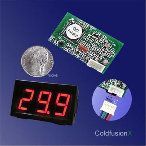 DC 100V Mini Red LED Digital volt voltage Panel Meter - Picture 1 of 1