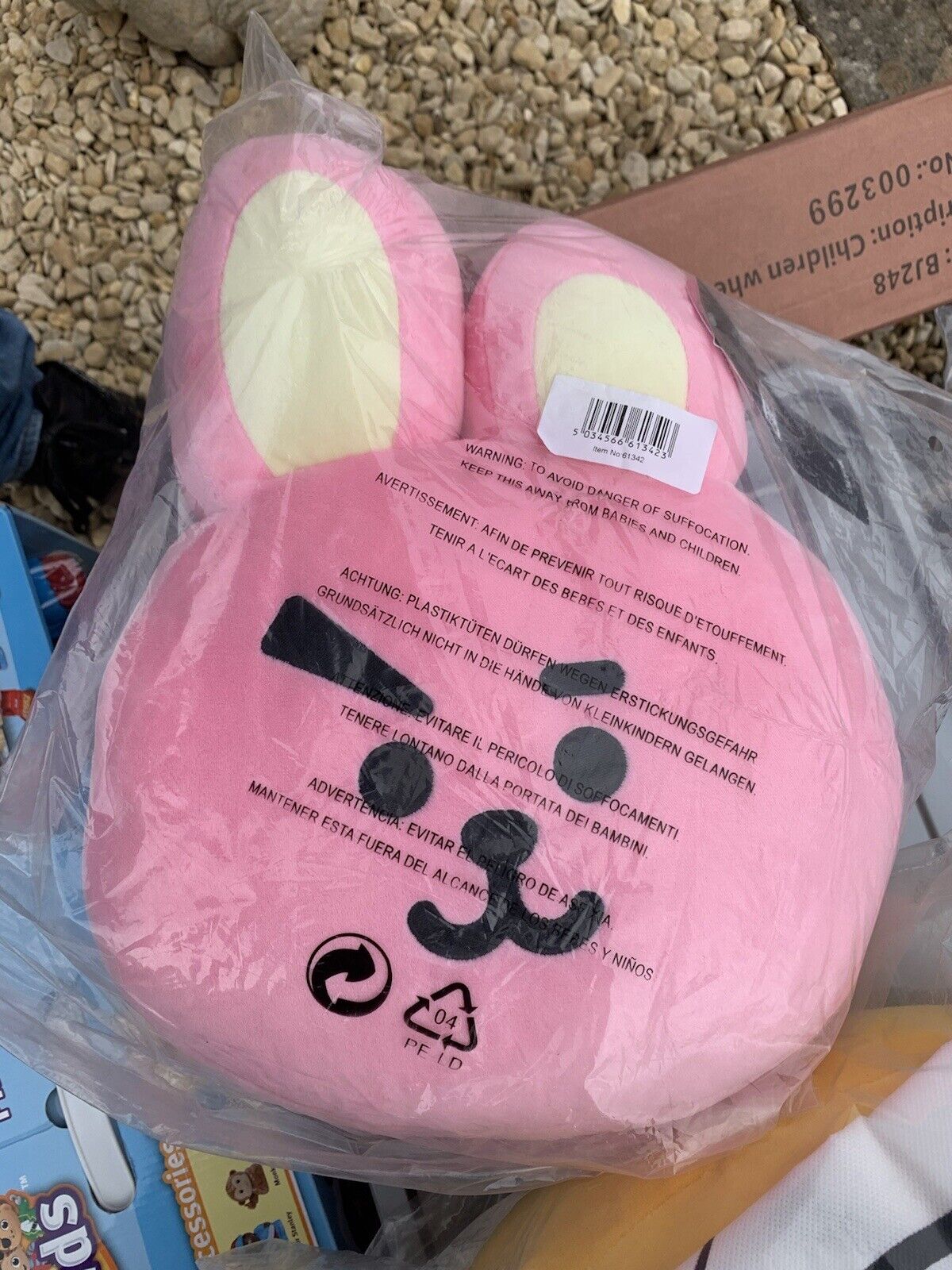 New Genuine & Official BTS BT21 Plush Large Cushion + Dust Cover Rucksack Cooky