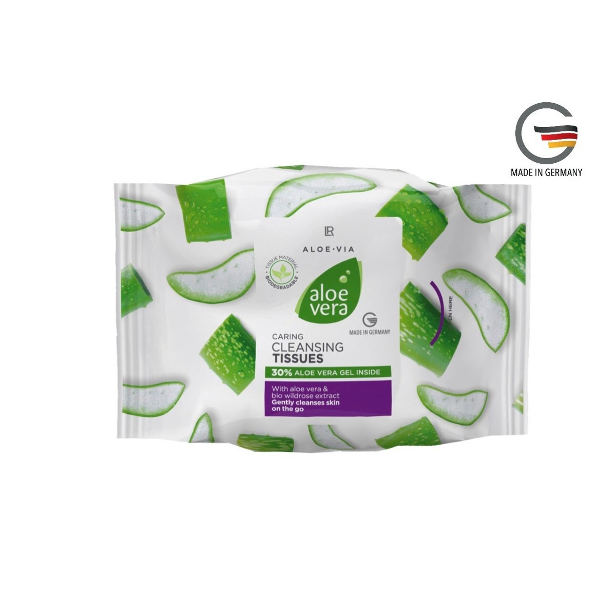 LR Aloe-Via Aloe Vera Gentle Cleansing Tissues Face Day Care 25 pcs