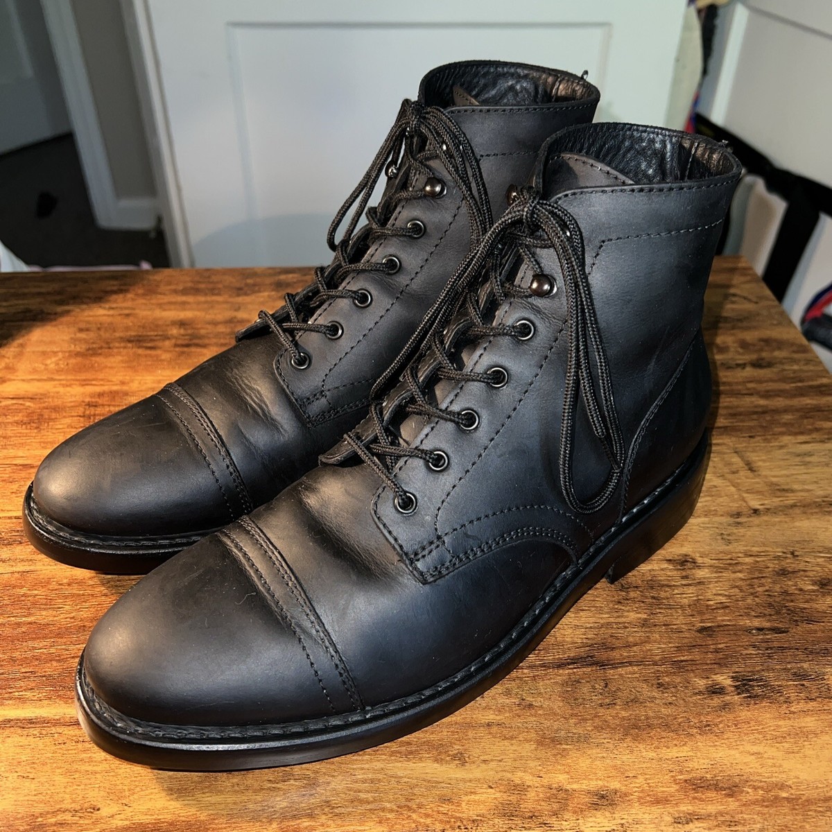 Thursday Men\'s Black Captain Leather Boots size 8 Thursday Boot Company Men main image 2