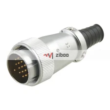 WS32-19 1.5mm Pin Dia19Terminals Aviation Circular Connector 500V 50A 40x102mm #