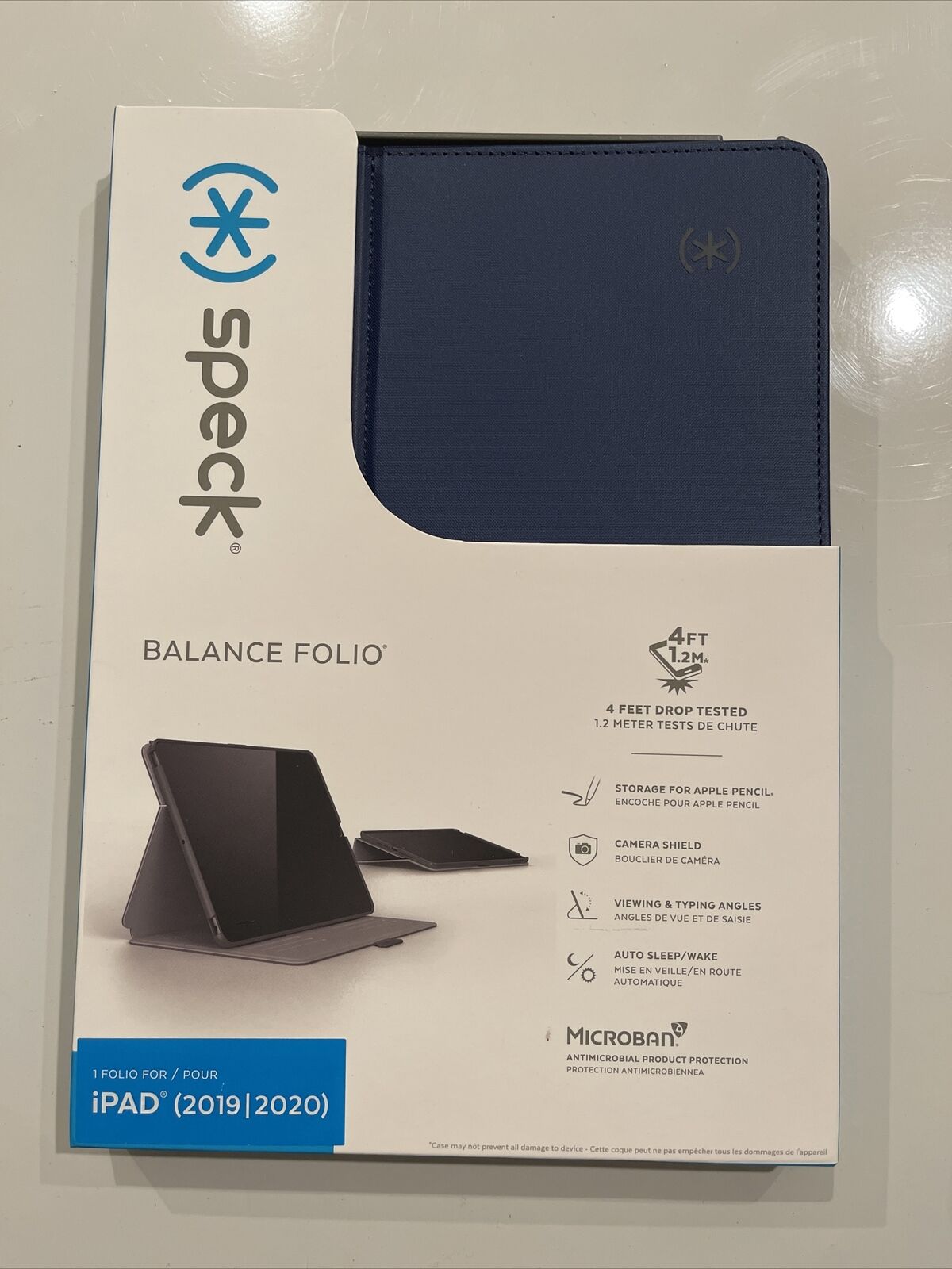 SPECK Balance Folio iPad (2019/2020) 10.2 "-Blue SEALED/NEW