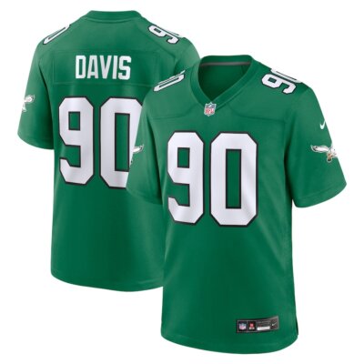 Philadelphia Eagles Jordan Davis #90 Nike Green Alternate
