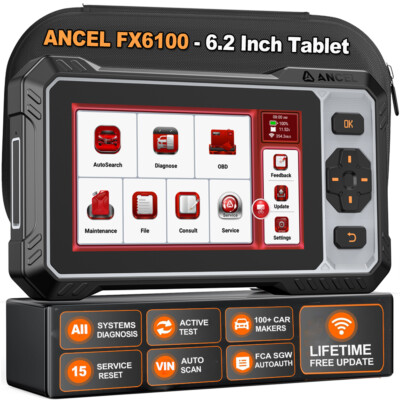  2026 ANCEL FX6100 OBD2 Diagnosegerät Auto Scanner ALLE SYSTEM 15 Reset CANFD