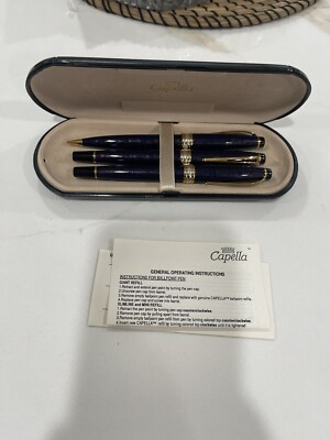 capella rollerball and ballpoint pen set