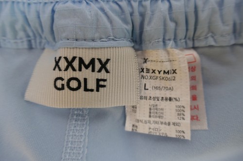 Xexymix Golf Skort skirt XXMX Size Lrg Blue Mesh panel Elastic waist Belt loops - Picture 17 of 17