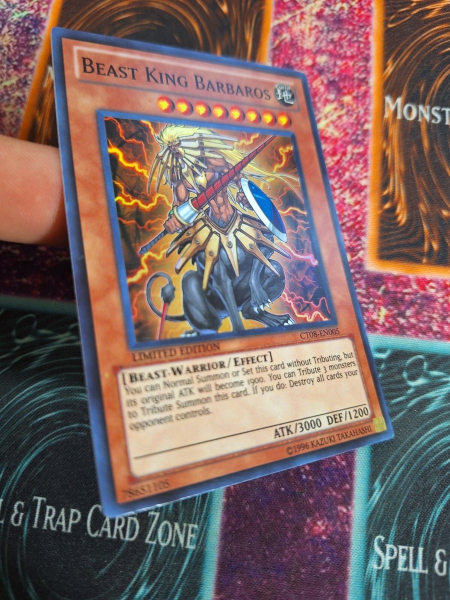 Yu-Gi-Oh! TCG Beast King Barbaros CT08-EN005 Super Rare Limited