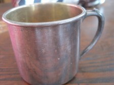 VTG 1960'S Oneida Cup Silverplated W/PLATED GOLDWASH INTERIOR MADE IN USA