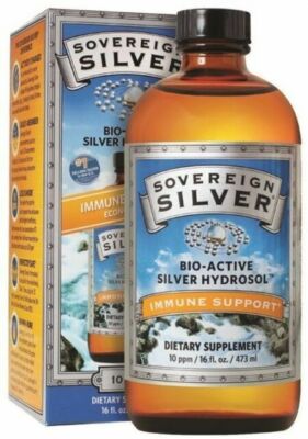 Sovereign Silver Bio-Active Silver Hydrosol Colloidal Silver  10 ppm 16oz Ex4/28