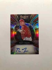 2020 Select Sparks Signatures Tri-Color Prizm #47/49 Matt Thaiss Rookie Auto RC