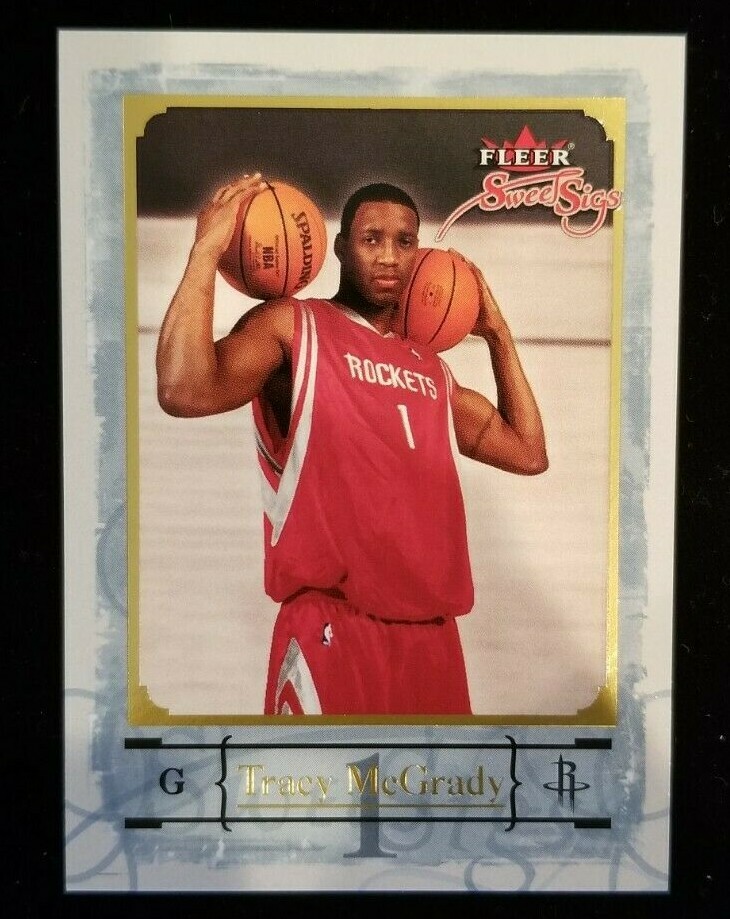 TRACY McGRADY 2004-05 Fleer Sweet Sigs Gold #64 NBA Parallel #93