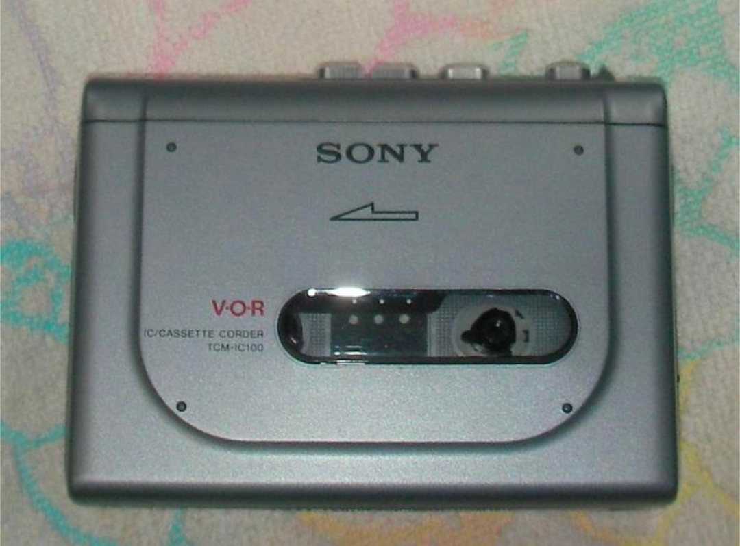 美品：TCM-IC100 Sony ソニー カセットレコーダーICレコーダ+付属 Sony Tcm-Ic100 Cassette Player Portable Ic Recorder From