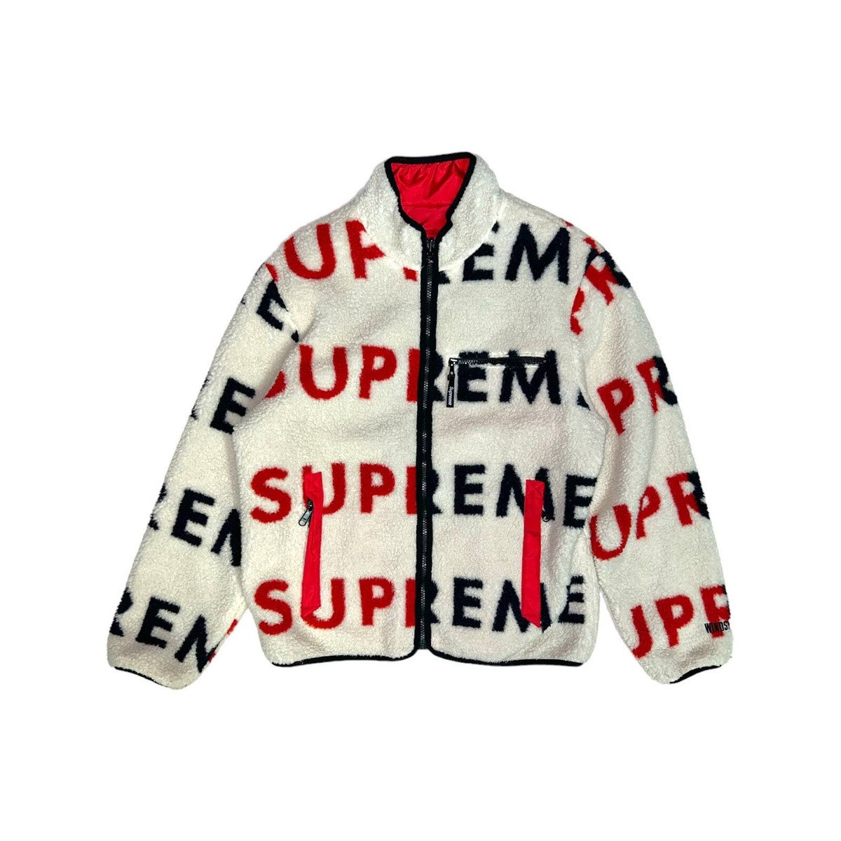 Supreme Reversible Logo Windstopper Fleece Jacket | eBay