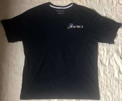 Nautica Dawn To Dusk Navy Blue Graphic 
