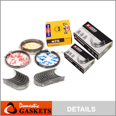 Piston Rings Main Rod Bearings Fit 90-97 Nissan 300ZX J30 3.0L VG30DE VG30DETT