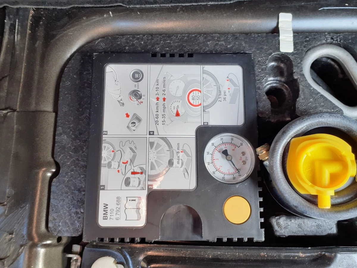 BMW R56 MINI COOPER ONE 07-13 TOOL KIT TYRE PUMP JACK WHEEL BRACE 