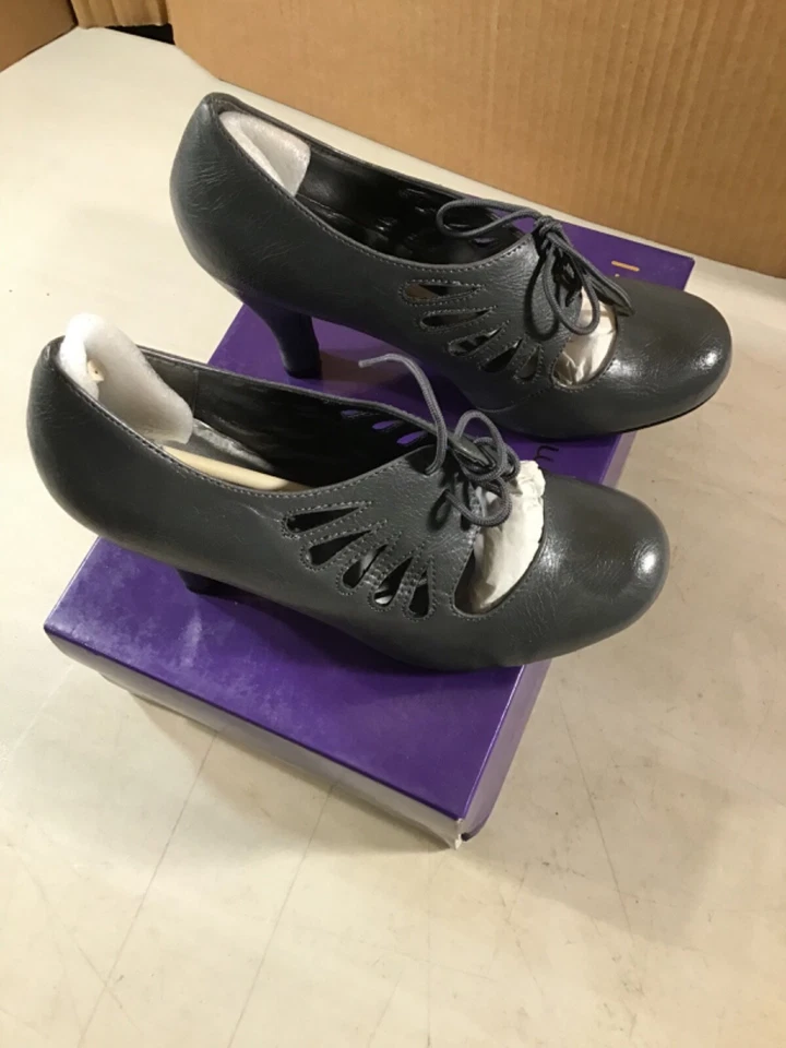 Madden девочка шелли серый Париж каблуки женский размер 8 в отличном состоянии - Изображение 2 из 4