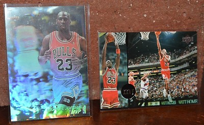 VERY RARE EUROPEAN MICHAEL JORDAN UPPER DECK HOLOGRAM STICKER +