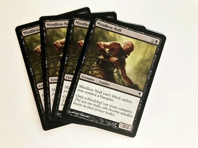 Mindless Null (4) Zendikar NM MTG Magic the Gathering