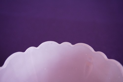 Pink satin frosted glass 2 piece fairy lamp tea light votive candle holder - Picture 14 of 17