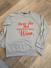 Sweatshirt roses are red
