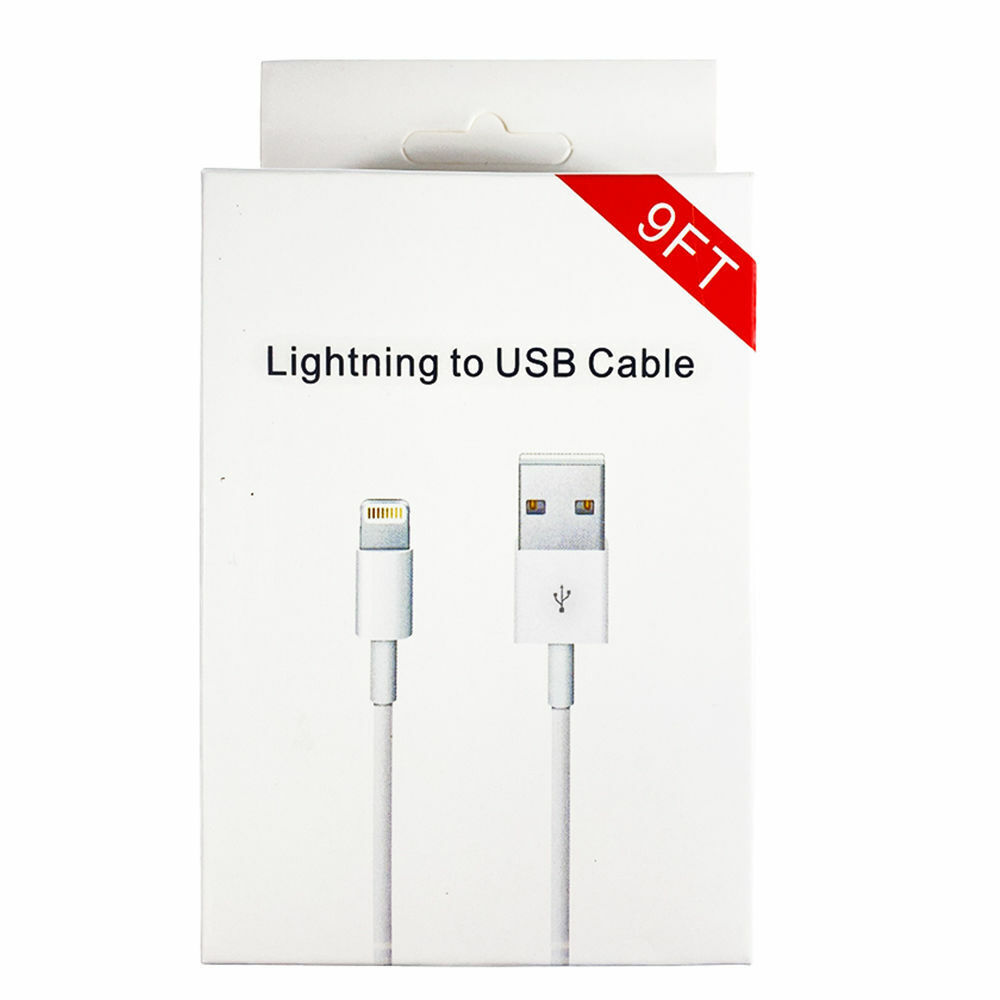 For Apple 9ft. (3m) IOS to USB Cable - White