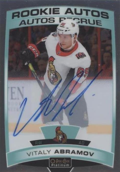 2019-20 O-Pee-Chee Platinum - Vitalii Abramov #R-VA - 1 of 1