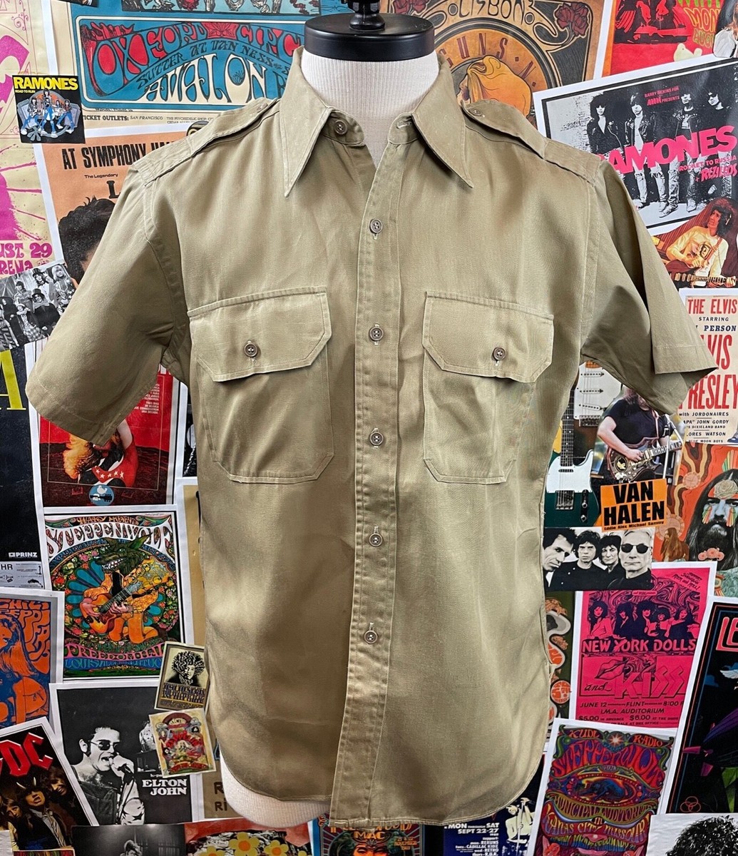 Vtg 50s-60s Khaki Sanforized Bendone Regulation Army Uniform