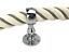 thumbnail 7  - 36mm Natural Cotton Grey Wormed Bannister Rope x 12 FT c/w 4 Chrome Fittings