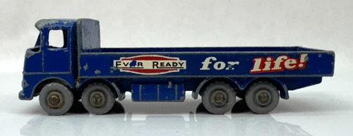 LESNEY MATCHBOX No.20 "ERF"68G Ever Ready For Life Truck GPW Grey Tires Blue