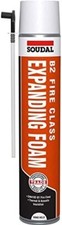 Soudal B2 Fire & Acoustic Expanding Foam Hand Held 750ml
