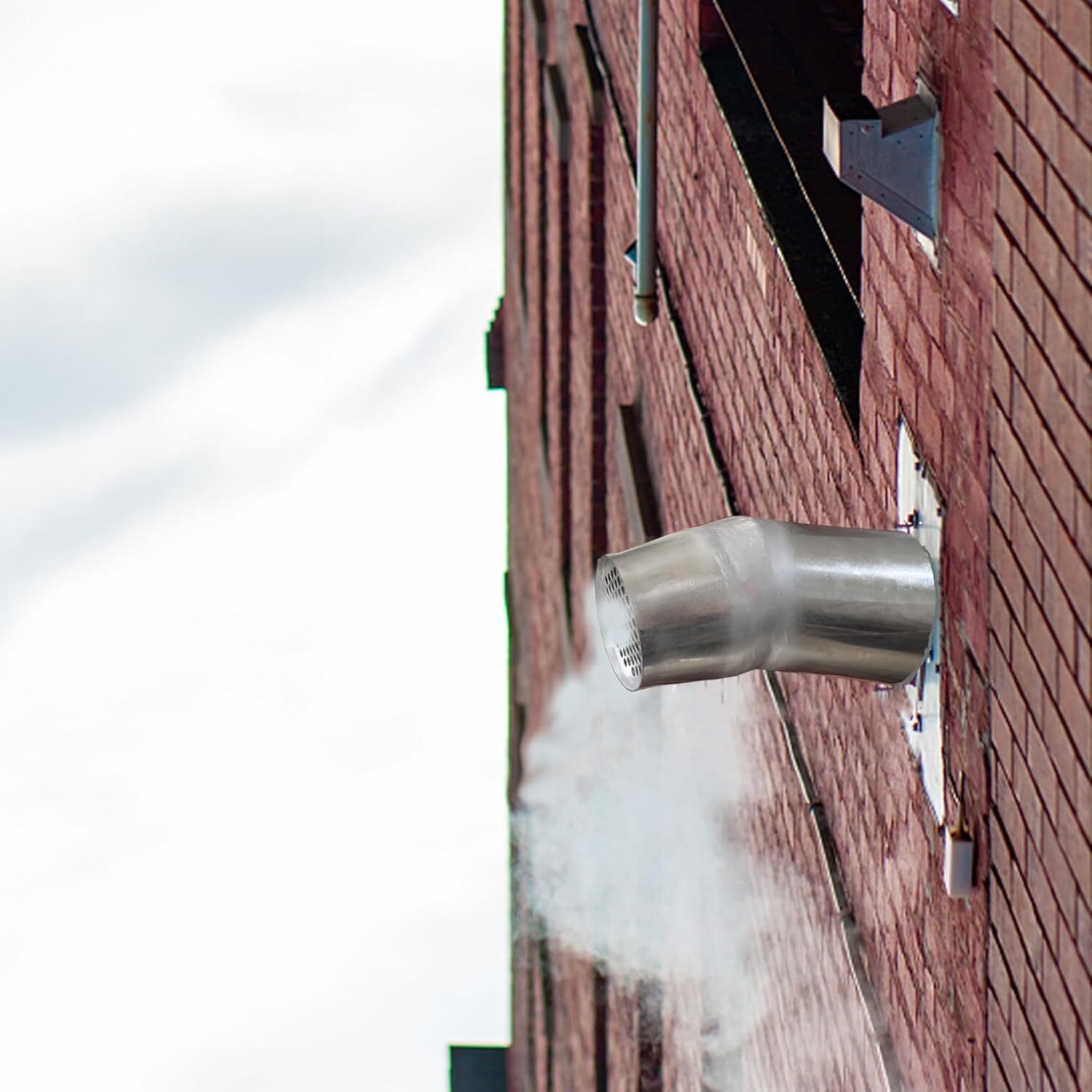 Wall Pellet Stove Vent Laserwelded Stainless Steel 4'' Pellet Chimney