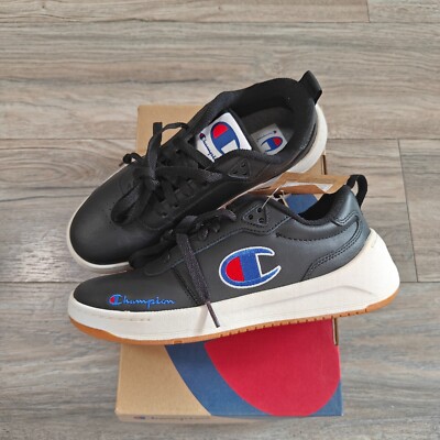 Champion SUPER C COURT LOW Kids Youth Sneaker Black Size US 5 NEW WITH BOX