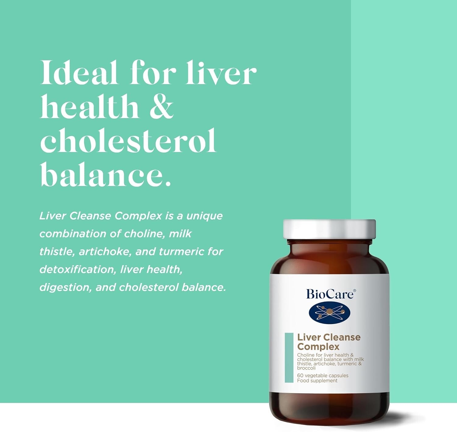 BioCare Liver Cleanse Complex Choline For Liver Health & Cholesterol