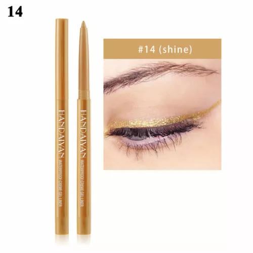 Matita eyeliner colorata 24 ore liquido alto pigmento lunga durata eye liner penna gel - Foto 61 di 110