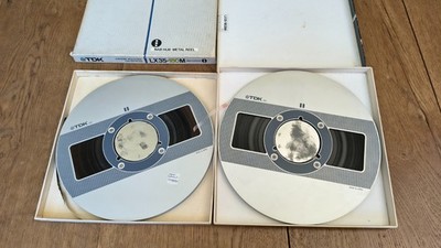 Lot Of Two TDK 267 Tape Reel  10.5'' Metal Reels