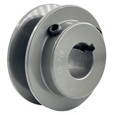 BK25-7/8 V Belt Pulley 7/8 inch bore 2.65 OD,V-Belt Sheave Cast Iron for A B ...