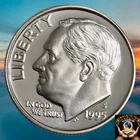 1995 S Proof SILVER Roosevelt Dime 10c DCAM 90% Silver From Proof Set 🔥