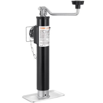 VEVOR Trailer Jack Weld-on Pipe Mount Swivel Trailer Jack 2000 lbs 10'' Travel