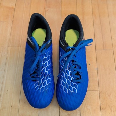Nike Hypervenom 3 Club FG Men's Size 7 Soccer Cleats Blue/Black Great!