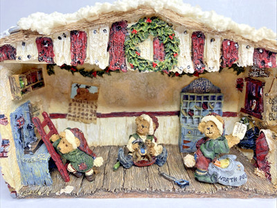 Boyds Bears Bearstone Toy Factory Pac Elfbeary Workshop Ringle Dingle & Merv