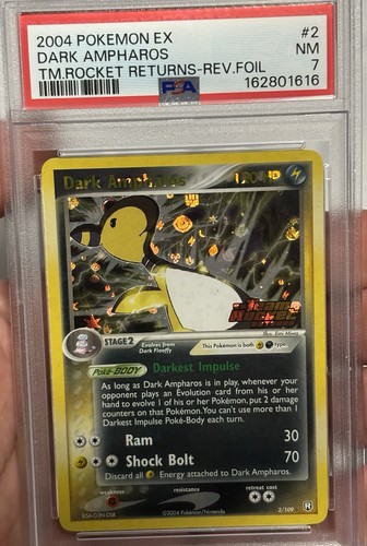 Dark Ampharos graded PSA 7 for sale on eBay