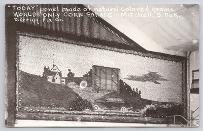RPPC Corn Palace Mitchell SD Today Panel South Dakota Postcard a23175